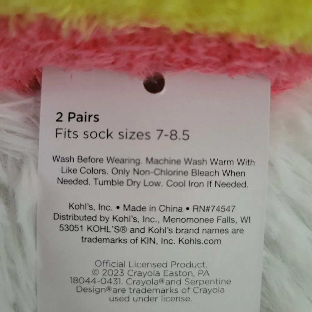 Crayola x Kohls Kids Socks Set